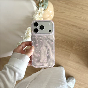 IPhone 17 Pro max Họa tiết nơ hoa TPU materia IMD xử lý Vỏ điện thoại