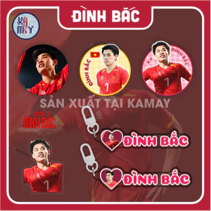 Móc khoá /Pop cầu thủ bóng đá Đình Bắc giá đỡ điện thoại - Sango
