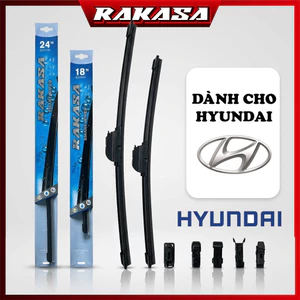 Bộ gạt mưa silicon RAKASA cho Hyundai – Lưỡi gạt Nhật Bản, gạt êm, sạch nước | Accent, Tucson, Santafe...