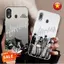 Tương thích với Ốp điện thoại Samsung A20 A30 IMD Cool Matte màu đen với cảm giác ẩm tối
