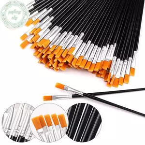 PUSKY 50 Chiếc Bàn Chải Vẽ Tranh Thủ Công Nghệ Thuật Và Thủ Công Cho Nghệ Thuật Đa Năng Móc Dây Thiết Bị Tranh VN