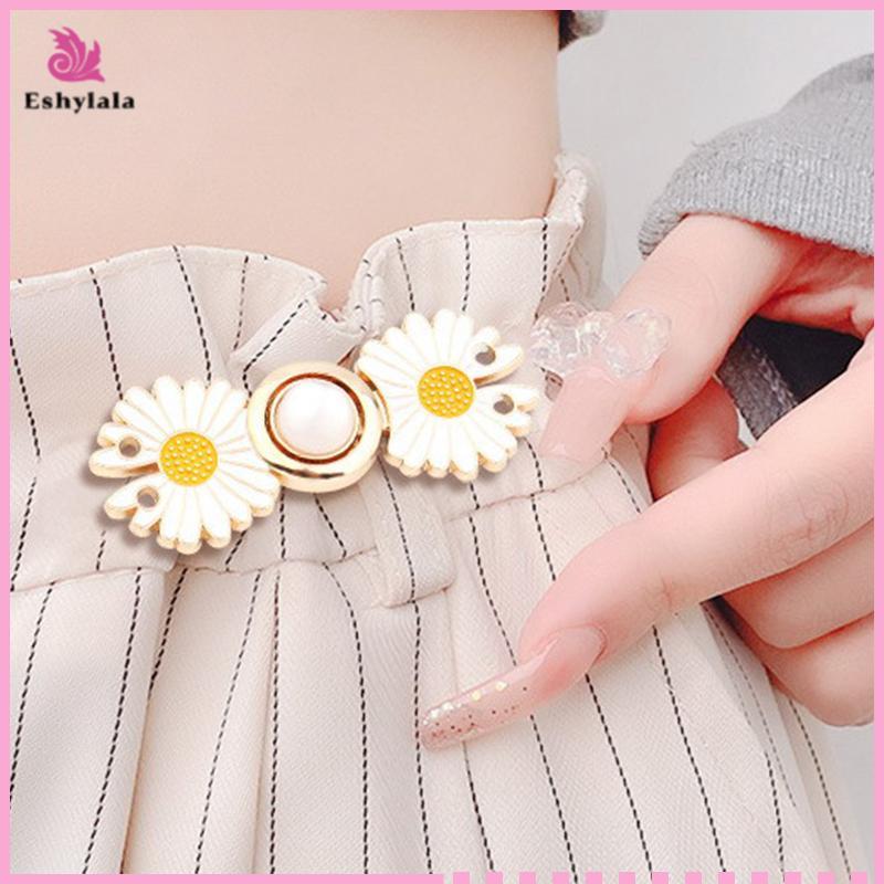 Eshylala Phụ Kiện Quần Jeans Eo Điều Chỉnh Nút Kim Loát Tháo Rời