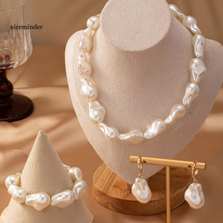 Vòng cổ vintage phong cách Pháp nữ, bộ trang sức ngọc trai giả lớn - Phụ kiện hoàn hảo cho tiệc cưới của cô dâu.