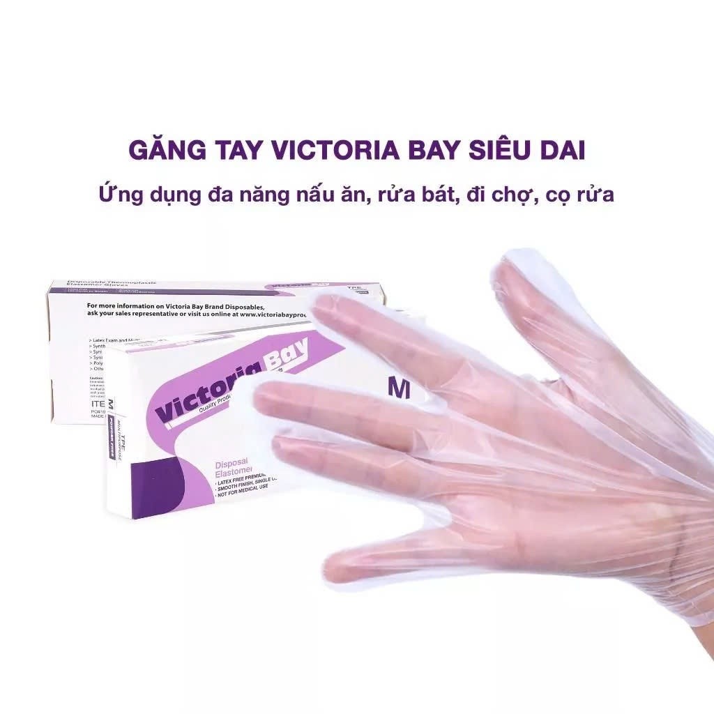 Combo 5 Hộp chiếc găng tay Victoria Bay TPE siêu dai và mềm mịn