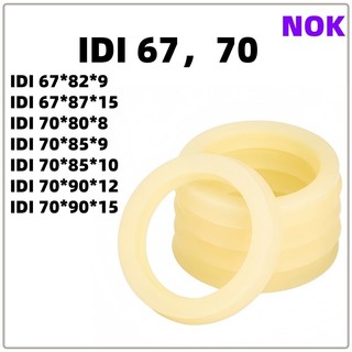 Phốt dầu NOK cho trục thanh piston IDI, vòng niêm phong áp suất cao IDI 67 * 82 * 9 IDI 67 * 87 * 15 IDI 70 * 80 * 8 IDI 70 * 85 * 9 IDI 70 * 85 * 10 IDI 70 * 90 * 12 IDI 70 * 90 * 15