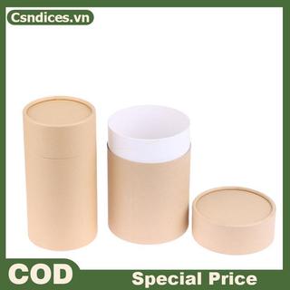 Csndices 1 Cái Hộp Đựng Ống Chai Hộp Đựng Giấy Kraft Ống Tròn Hộp Đựng Giấy Kraft Cho Bút Chì Trà Caddy Cà Phê Gia Vị Mỹ Phẩm Thủ Công Quà Tặng VN