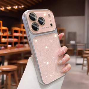Ốp điện thoại lấp lánh thời trang cho iPhone 17 Pro Max 13 14 15 16 pro max Bao gồm tất cả bảo vệ ống kính máy ảnh vỏ mềm Vỏ bảo vệ vỏ điện thoại