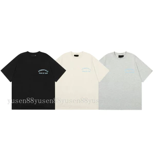 Áo thun nam nữ tay ngắn chất cotton thoáng khí, dây rời, phong cách đường phố thời thượng