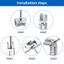 Đầu nối bản lề JUIC, Đầu nối khớp trục xoay linh hoạt, Cấu hình nhôm hợp kim kẽm Bản lề có thể điều chỉnh Đầu nối khớp linh hoạt Hồ sơ nhôm công nghiệp