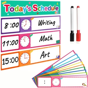 Công cụ lập kế hoạch tường hàng ngày Yoo với thiết kế hoạt hình vui nhộn cho mục tiêu học tập quản lý thời gian