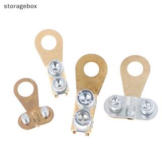 [Hộp lưu trữ] Kẹp pin ô tô Thiết bị đầu cuối pin ô tô Dây thiên thần Đầu cọc bằng đồng nguyên chất Chu Thay thế Đẹp