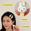 Kẹp tóc hình thỏ 3D dễ thương dành cho bé gái
