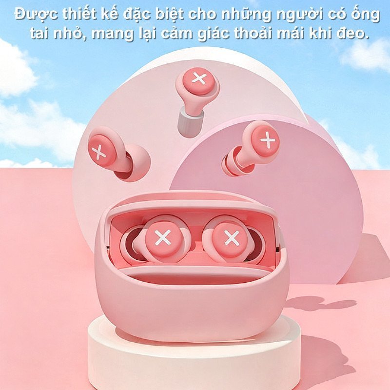 Nút bịt tai chống ồn silicone mềm giảm tiếng ồn hiệu quả phù hợp ngủ học tập bền dễ vệ sinh an toàn