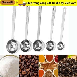 Thìa Đo POCKETN Sữa Bột Thép Không Gỉ 5 / 10 / 15 / 20 / 30ML Muỗng Ăn