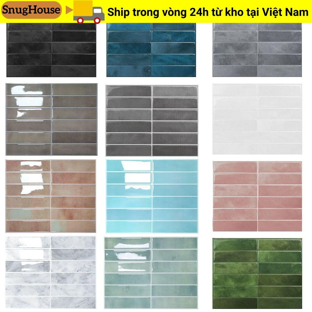 Nhãn dán tường gạch tự dính SNUGHOUSE, Giấy dán tường chống thấm nước chống ẩm, Nhãn dán bếp DIY chống dầu chịu nhiệt