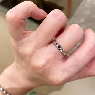 Nhẫn vàng nước handmade ripple búa họa tiết lấp lánh, phong cách Hàn Quốc ngọt ngào, đa năng