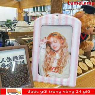 Giá đỡ Photocard LUMELAMP, Vỏ bảo vệ hình ảnh PVC khổng lồ, Vỏ thẻ A4 thần tượng Hàn Quốc đầy màu sắc