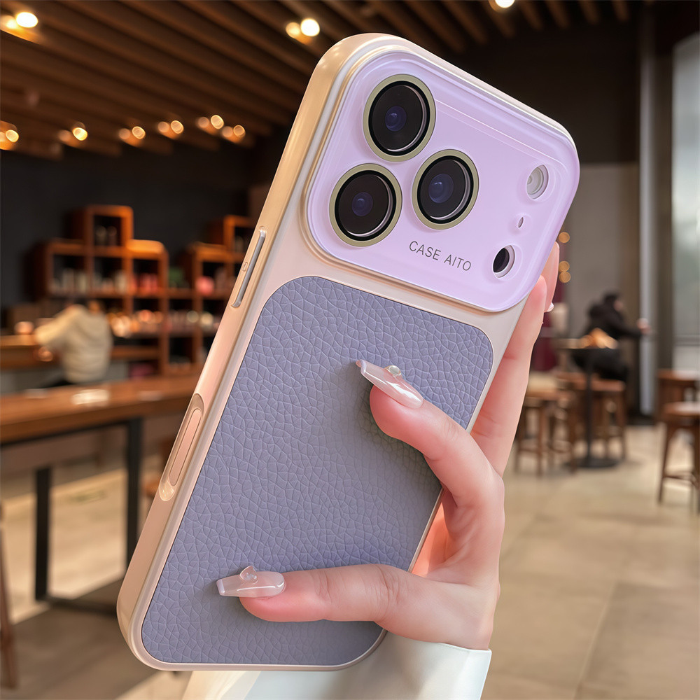 Ốp điện thoại họa tiết da đầy màu sắc cho iPhone 17 Pro Max 14 15 16 pro max Bao gồm tất cả bảo vệ ống kính máy ảnh vỏ mềm Vỏ bảo vệ vỏ điện thoại