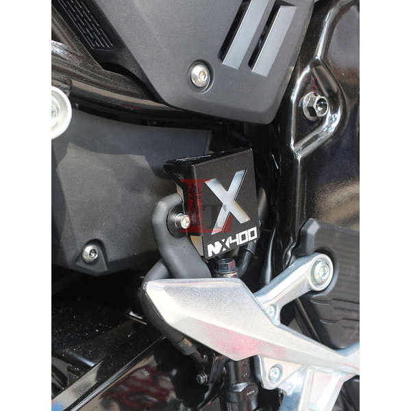Phụ kiện nắp bảo vệ bình dầu phanh sau hợp kim nhôm cho Honda NX400 NX500 sửa đổi