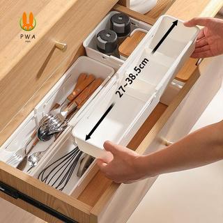 Dụng cụ sắp xếp ngăn kéo lưu trữ bằng kính thiên văn - Hộp đựng thuốc văn phòng phẩm đựng dao kéo có ngăn tách