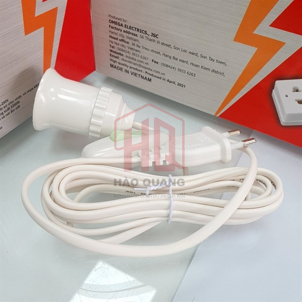 Bộ Dây Đui Đèn LED Có Công Tắc SOPOKA ĐS6 ĐS7 – Dây Cắm Điện An Toàn, Tiện Lợi, Chất Lượng Cao