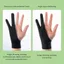 TUYỆT VỜI 1 Găng Tay Tranh, Găng Tay Vẽ Chống Chạm 1 / 2 Ngón Tay, Chống Mồ Hôi Đa Năng Chống Mồ Hôi Chống Tai Nạn Găng Tay Cảm Ứng Bảng Màn Hình