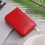 Ví ngắn OLVIDO, Túi đựng thẻ nhiều khe cắm họa tiết bằng đá Mini, Hộp đựng thẻ ví đựng tiền xu PU dung lượng lớn thời trang đa chức năng