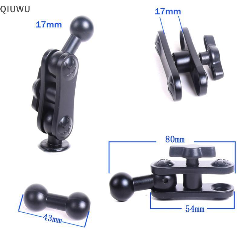 QIUWU Hợp Kim 17mm Gắn Bóng Nối Dài Adapter Xoay Thanh Nối Dài Cho Ô Tô Lỗ Thông Khí Bảng Điều Khiển Giá Đỡ Điện Thoại Phụ Kiện.
