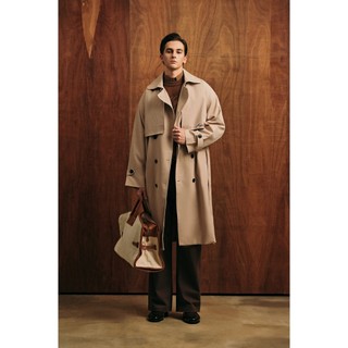 Áo Khoác Măng Tô Trench Coat Kaki Château | 0072 | Majou