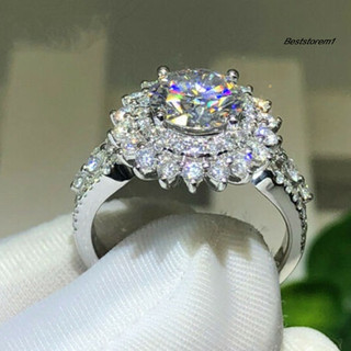 Nhẫn Hình Hoa Đính Đá Siêu Nhẹ Thời Trang Dành Cho Nữ