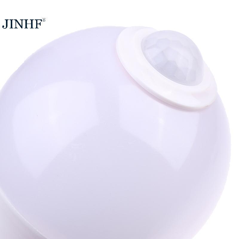 Đèn cảm biến chuyển động JINHF E27 PIR Bóng đèn LED có cảm biến chuyển động Máy dò chuyển động Đèn ngủ HOT