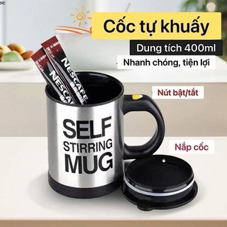 Cốc Khuấy Cà Phê Tự Động 400ml Sử Dụng  Pin AAA Chất Liệu Nhựa ABS Có Nắp Đậy Và Tay Cầm Chắc Chắn
