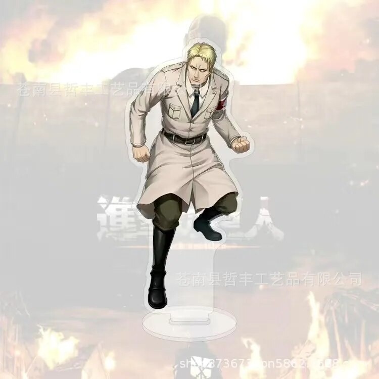 Mô hình Standee Hot Anime Attack on Titan Eren Jaeger k Levi Ackerman Erwin Smith Phụ kiện trang trí để bàn góc học tập