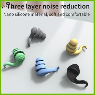 PTFU Nút Tai Cách Âm Cho Ngủ Silicon Mềm Bịt Tai Bảo Vệ Tiếng Ồn Du Lịch Có Thể Tái Sử Dụng Bảo Vệ Âm Thanh Bloing Tai Cắm Mới