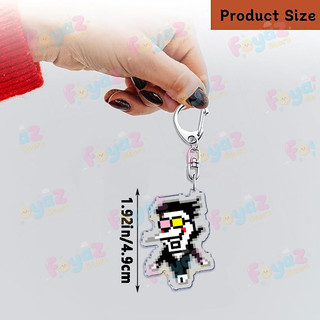 Cute Game Deltarune Ralsei Keychains for Accessories Kris Susie Spamton Undertale Jewelry Keyrings Chibi Charm