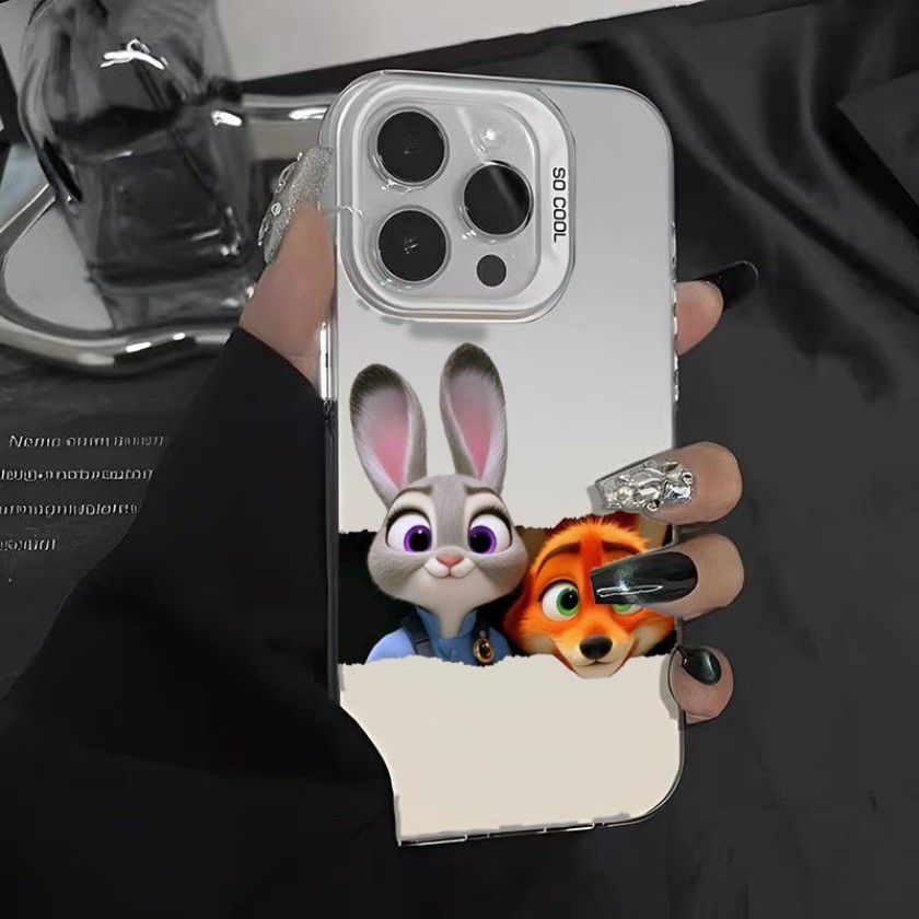 Dành Cho Vivo V60 V50 Lite V40 V30 V29 V27 V25 V23 Pro V29E V27E V25E V23E Judy Nick Cặp Đôi Hoạt Hình Matte Chống Sốc Ốp Lưng Điện Thoại