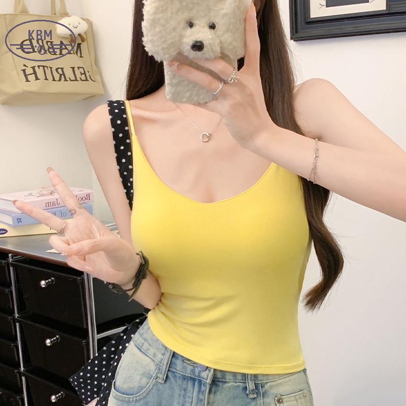 Áo Camisole Ren Chắp Vá Mùa Hè Phong Cách Y2K Cho Nữ