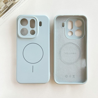 Ốp Điện Thoại Từ Silicon Lỏng Thân Thiện Với Da Cho OPPO Find X9 Pro X8 Ultra X8 Pro X8S + Reno 15 Pro 14 Pro Màu Trơn Sạc Từ Tính Mềm Vỏ Chống Sốc