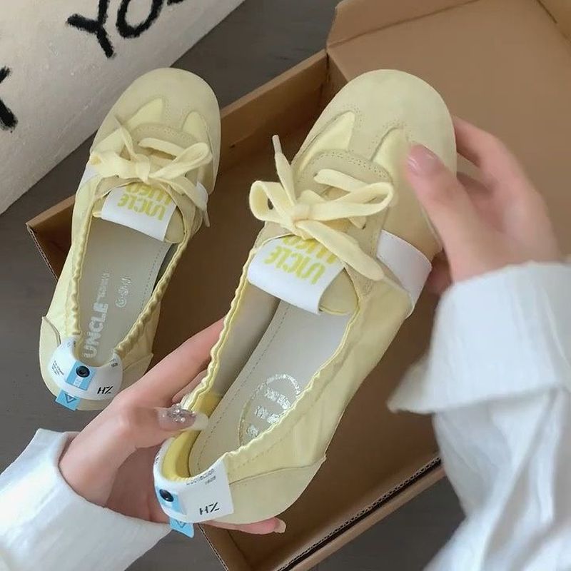 Giày tập luyện kiểu Đức cổ điển dành cho nữ Giày ba lê thời trang bằng phẳng mềm mại thoáng khí