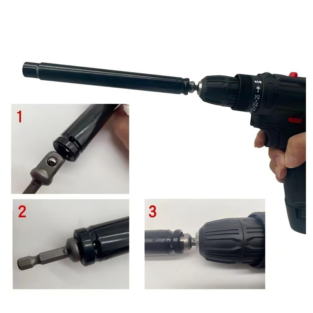 Đầu tuýp vặn tán ty răng đa kích cỡ sửa chữa đa năng Bộ tuýp vặn tán ốc，Thạch cao，Sửa chữa điện nước， Khẩu vặn ốc