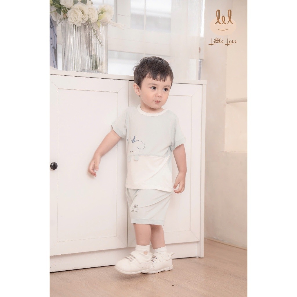 BỘ CỘC TAY VẢI SỢI TRE PHỐI THÂN [ SIÊU MỀM, MÁT, MỊN CO DÃN VÀ THẤM HÚT TỐT] SZ 6/9M - 4Y (HCT11)