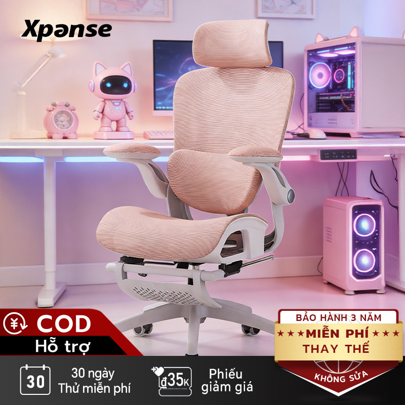 Xpanse W009 Ghế công thái học, Đệm ngồi silicone độ đàn hồi cao dạng W ,Phù hợp không gian nhỏ | ghế gaming | ghế tựa lưng