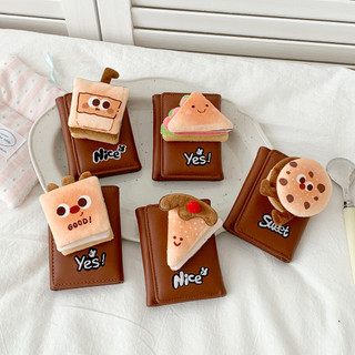 Ví nữ hoạt hình dễ thương Ví vuông có thể gập lại Hộp đựng nhiều thẻ dung tích lớn Ví tiện lợi