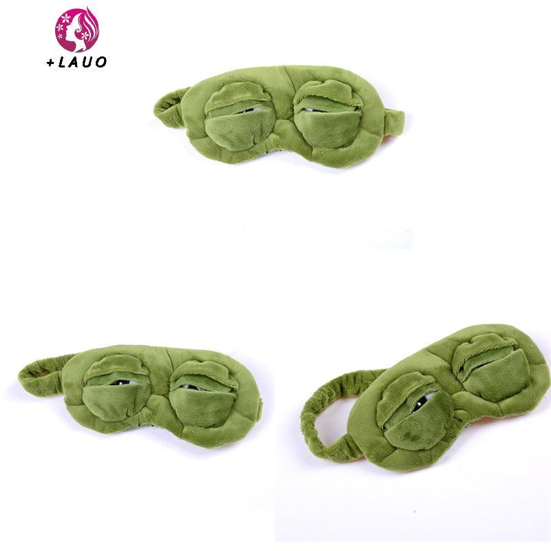 Springevenstar Ếch Buồn Ếch 3D Mắt Mặt nạ Ngủ Ngộ nghĩnh Còn Lại Ngủ Quà Tặng Vui Nhộn Springevenstar