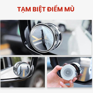 Gương cầu lồi cao cấp chống chói ban đêm Xoay 360 độ,Xóa / Chống điểm mù,Tăng tầm nhìn khi lái xe