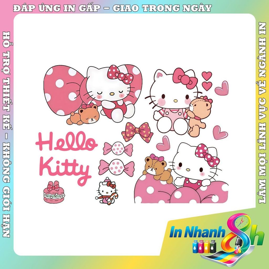 HelloKitty Mèo Con Dán Trang Trí Xe Đạp Điện Xe Máy Dán Cửa Xe Ô Tô Cửa Sổ Kính Che Trầy Xước Sửa Đổi Miếng