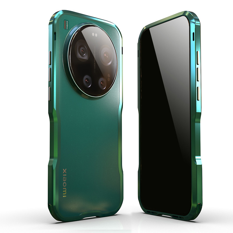 Ốp lưng cho Xiaomi 17 15 ULTRA PRO 360°Bảo vệ toàn diện Kim loại hai mặt bằng kính Snap Lock Ốp lưng