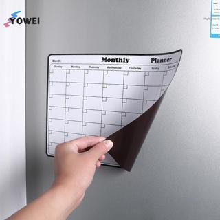 Lịch tẩy khô từ tính sành điệu YOWEI - Công cụ lập kế hoạch hàng tháng đa năng cho tủ lạnh - Dễ dàng tổ chức & trang trí nhà bếp VN