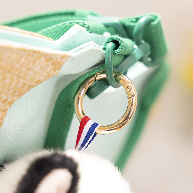 Ins Dễ Thương Gấu Trúc Búp Bê Túi Đi Học Mặt Dây Chuyền Hamster Bunny Sang Trọng Đồ Chơi Kích Thước Nhỏ Búp Bê Dễ Thương
