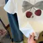 Trái Cây In Thương Dáng Cỡ Lớn Áo Ngắn Widen 100% Cotton 2026